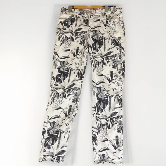 TOMMY BAHAMA Pants Womens Size 4x28 Boracay Beach High Rise Ankle Tropical - Picture 1 of 11